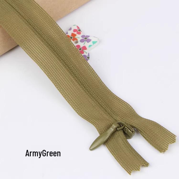 Sanli Unsichtbarer 25cm Kleid- & Kissen-Reißverschluss mit geschlossenem Ende