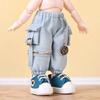 With Pockets OB11 Trousers Chain Overalls Doll Outfit Doll Cargo Pants Daily Casual Elastic Waist Obitsu 11 Clothes DIY Toy