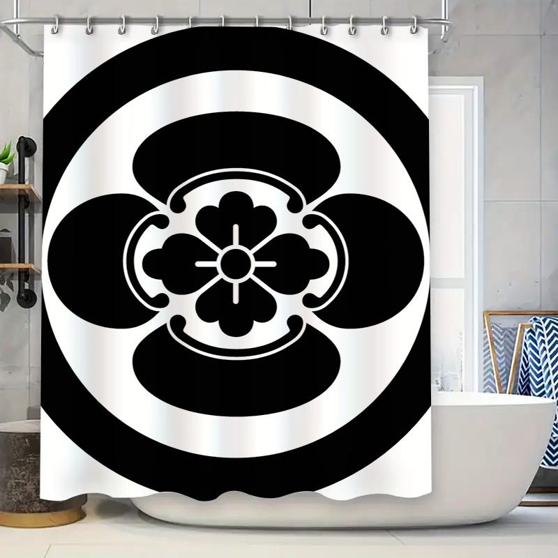 

Beach Scene Shower Curtain: Vibrant Sunset Waves Printed Fabric Shower Curtains For Bathroom Decor Home Decoration Waterproof Li W60H190(CM)-1 Pcs