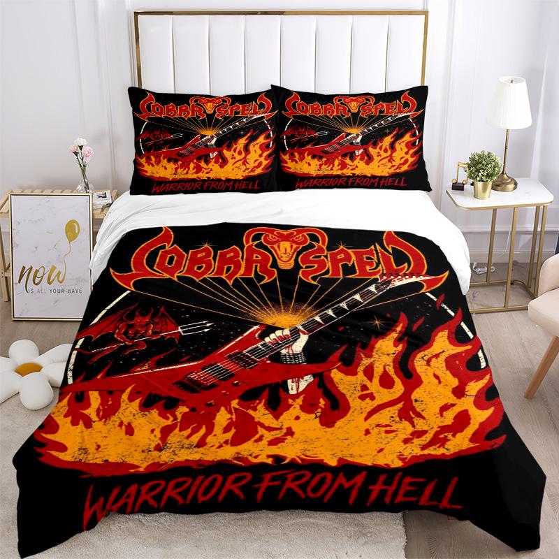 Cobra Spell Bedding 3 Piece Set HD Print Duvet Cover Pillowcases for Teens Adult Bedroom Decoration Christmas Gift