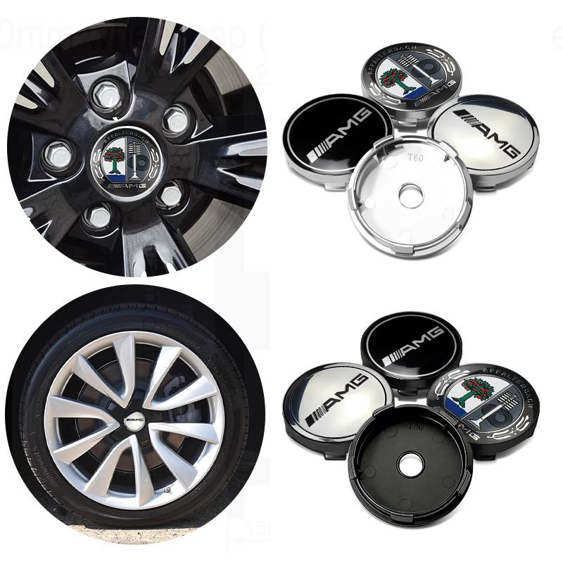 UMEG7 4pcs Car Wheel Center Caps Hubcap Cover Auto Accessories For AMG Mercedes Benz B-CLASS C-CLASS GLC GLE GLK W190 W201 C180 C200