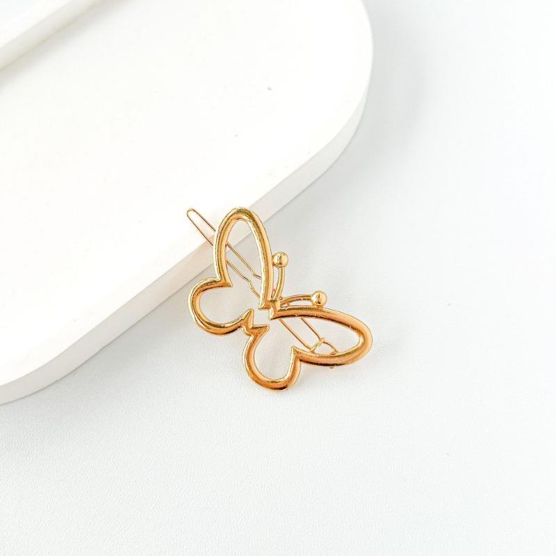 Bow Hairpin Love Pentagonal Alloy Clip Cute Hair Accessories Frog Clip Jewelry Female Bangs