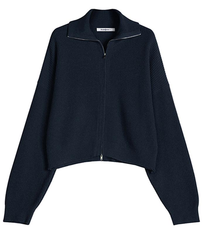 Avandress Two-Way Turtleneck Zip-Up Knit - 7Col