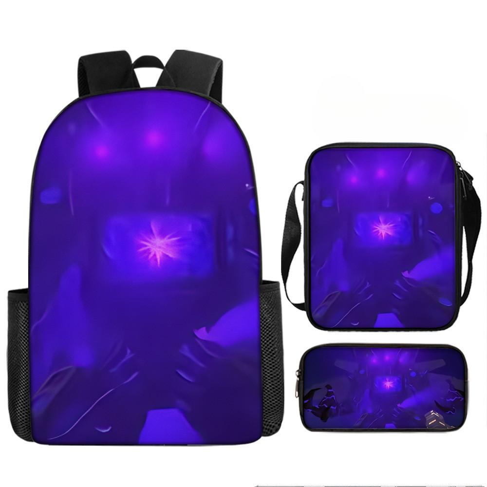 Skibidi Cartoon Toilet Printed Backpack Child Schoolbag Shoulder Bag Pencil Bag