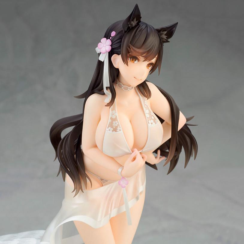 18CM Anime Figma Alter D'azur Lane Atago 1/7 Musim Panas March Ver Seksi PVC Figur Aksi Koleksi Model Mainan Hadiah Ornamen Patung