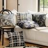 45X45CM Black and White Throw Pillow Cover Living Room Jacquard Cushion Cover Nordic Decor Home Decorative Pillowcase 2025 New
