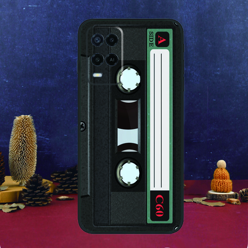 

Cassette Mix Tape Case For Oppo A80 A60 A40 A78 A98 A58 A38 A18 A54 A74 A94 A96 A76 A16 A15 A17 A57 A5 A6 Pro OPPO A15