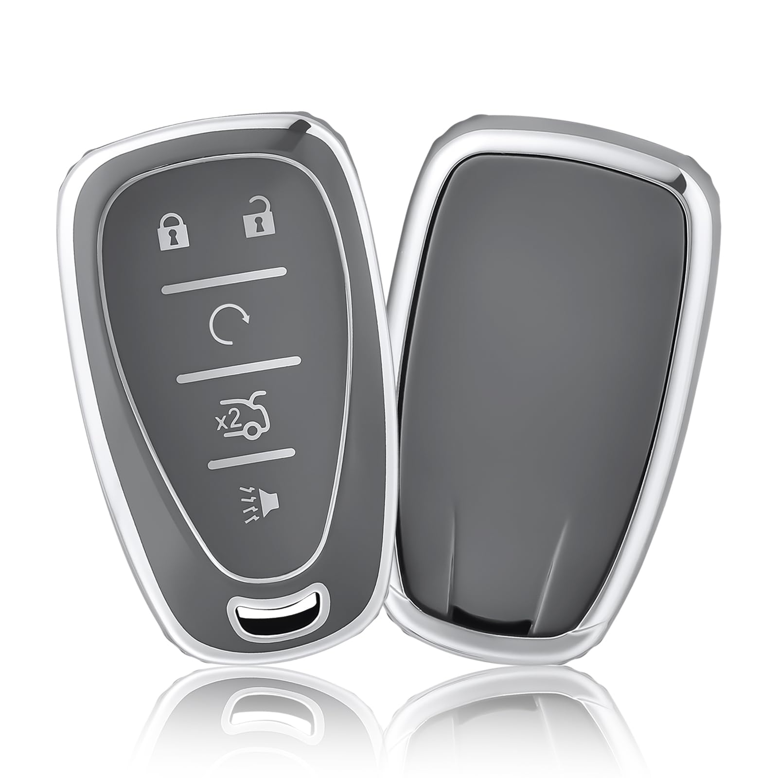 

5 Buttons car key case cover with keychainFor Chevrolet 2017-2019 Chevy Malibu Camaro Cruze Traverse Sonic Volt Bolt Equinox