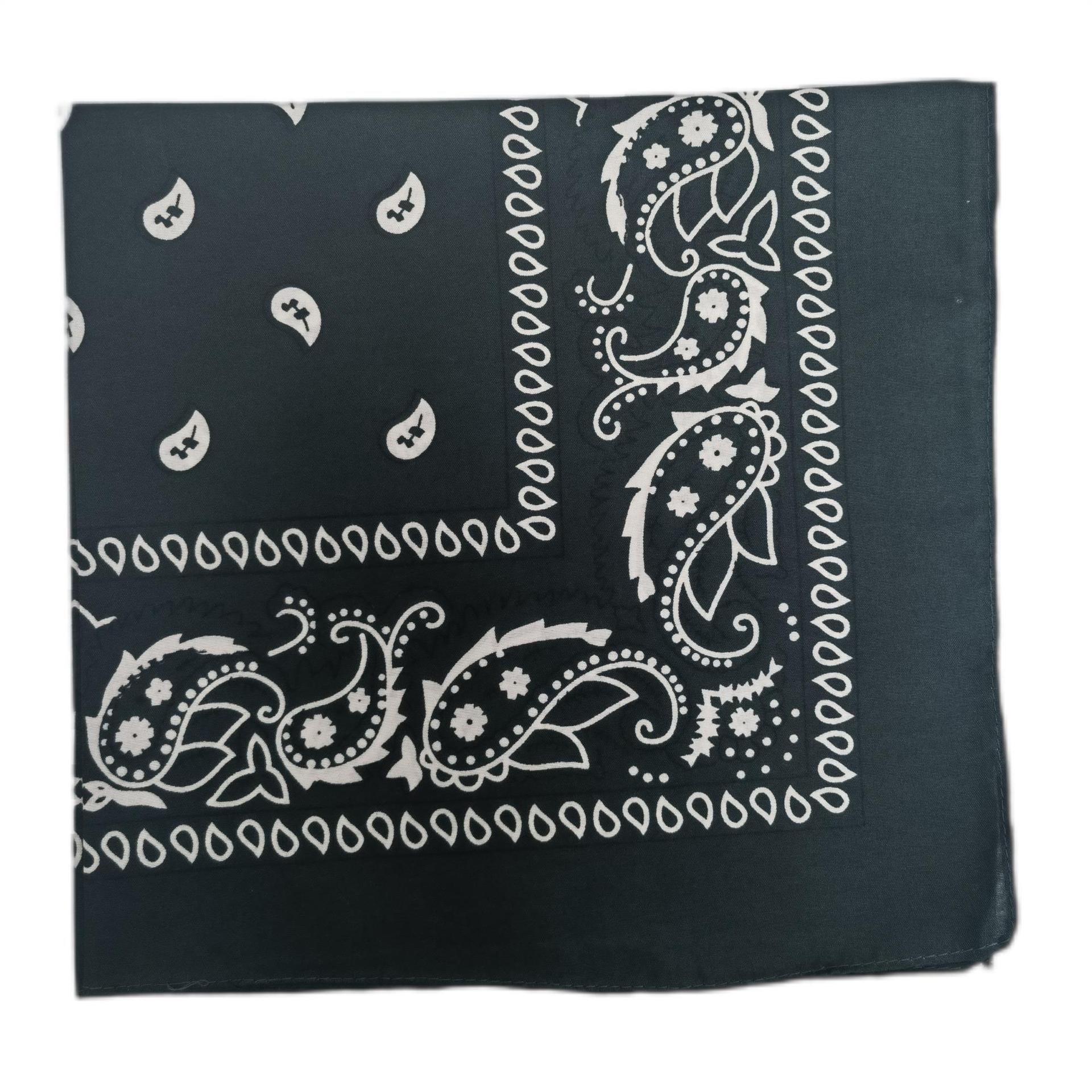 

Квадратный шарф с цветочным узором пейсли для хип-хопа, уличных танцев и велоспорта 55x55 cm