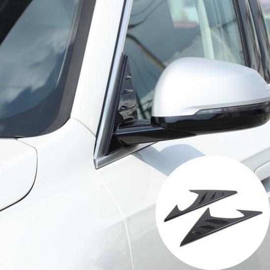 Glossy Black ABS anti-wind buffeting deflector For BMW X1 23-24