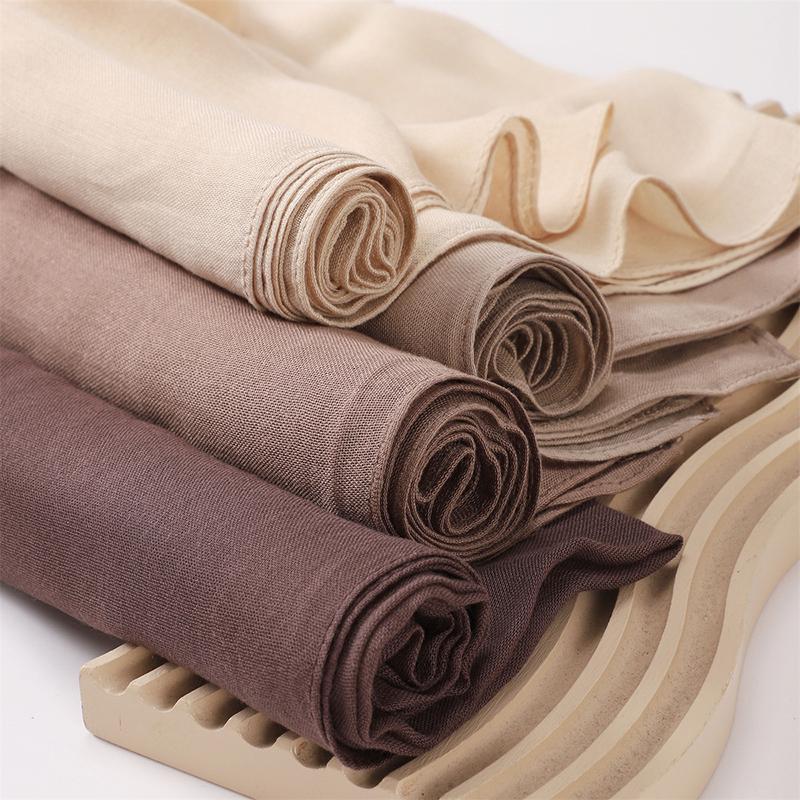 Muslim Modal Hijab Rayon Cotton Shawls For Women Plain Scarf Big Size Muslim Headscarf Wraps Islamic Turban Headband Foulard