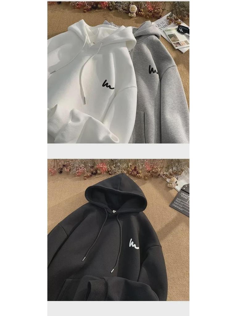 2024 Herren Lockerer Großer Kapuzenpullover – Frühling/Herbst Amerikanischer High Street Hong Kong Stil Jacke