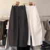 Korean Style Curve Blade Casual Pants for Women - Spring/Fall 2026, Plus Size, Loose, Hip Covering, Slimming, Versatile Wide Leg Long Pants