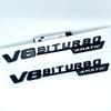 3D Flat Fo Turbo BITURBO V8 BITURBO 4MATIC 4MATIC+ V8 V12 BITURBO Plus Emblem for Benz GT Car Fender Side Sticker