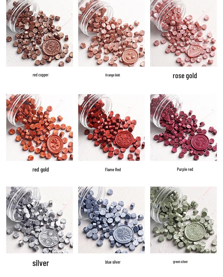 Boom Boom Rabbit Retro Metallic Sealing Wax Granules for Wedding Invitations & Envelopes - High Gloss Stamp Wax Seal.