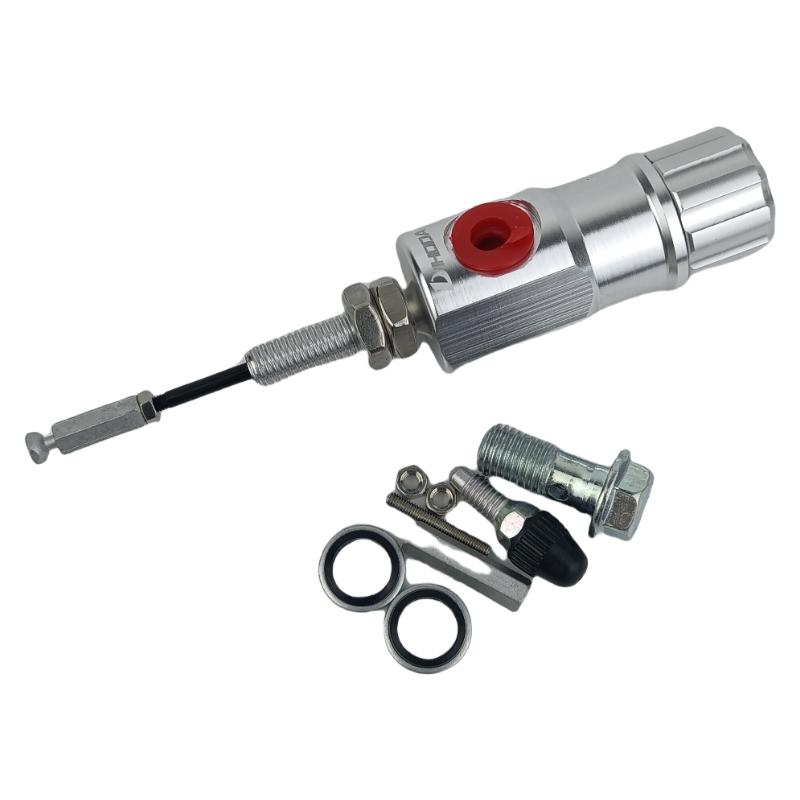 

17.5RCS Motorcycle CNC Hydraulic Clutch Brake Pump Brake Master Cylinder Lever Handle Universal 22mm For Yamaha Honda Kawasaki Silver 14mm