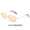 Retro small frame square sunglasses, popular among female influencers, hip-hop style, unique design, UV protection, fashionable and trendy eyewear