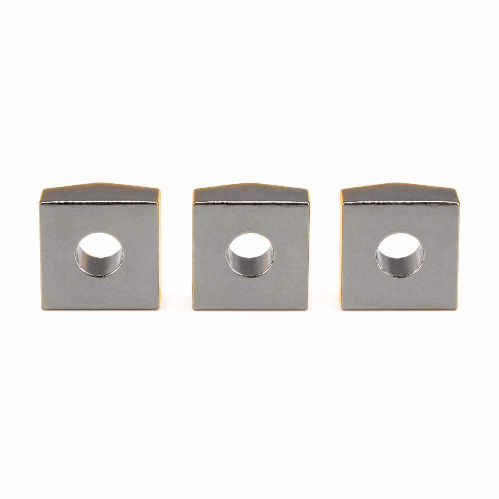 6 PEZZI Blocco Dado di Bloccaggio Nero/Argento/Oro Parti Metalliche per Ponte Tremolo per Sostituzione Chitarra