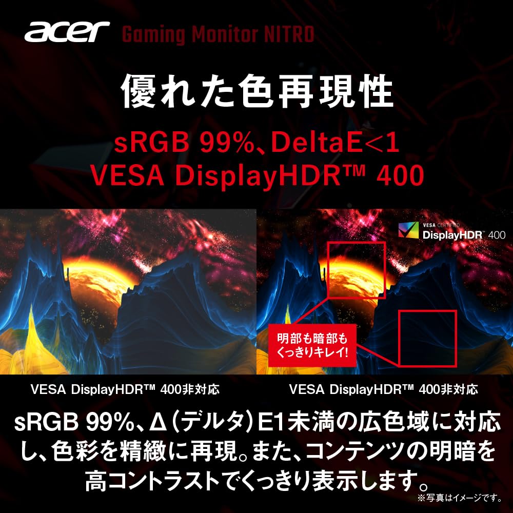 Acer Gaming Monitor Nitro Zoll 540Hz Matt Full HD sRGB HDMI Höhenverstellung Pivot-Funktion Lautsprecher Kopfhöreranschluss PC PS5 Xbox VESA-Halterung