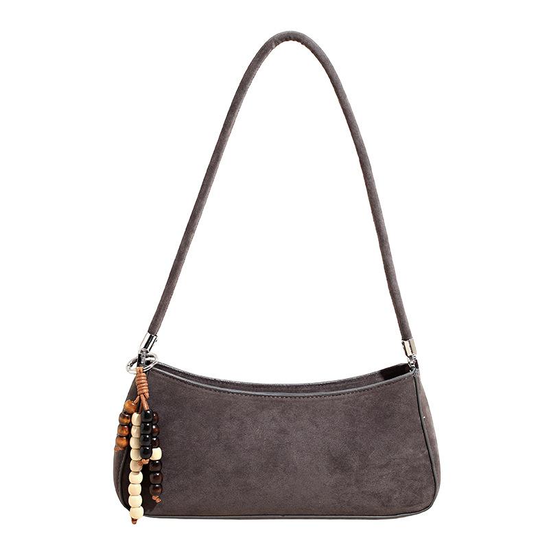 Premium suede bag women's soft leather underarm bag fashionable niche design new simple and fashionable shoulder bag