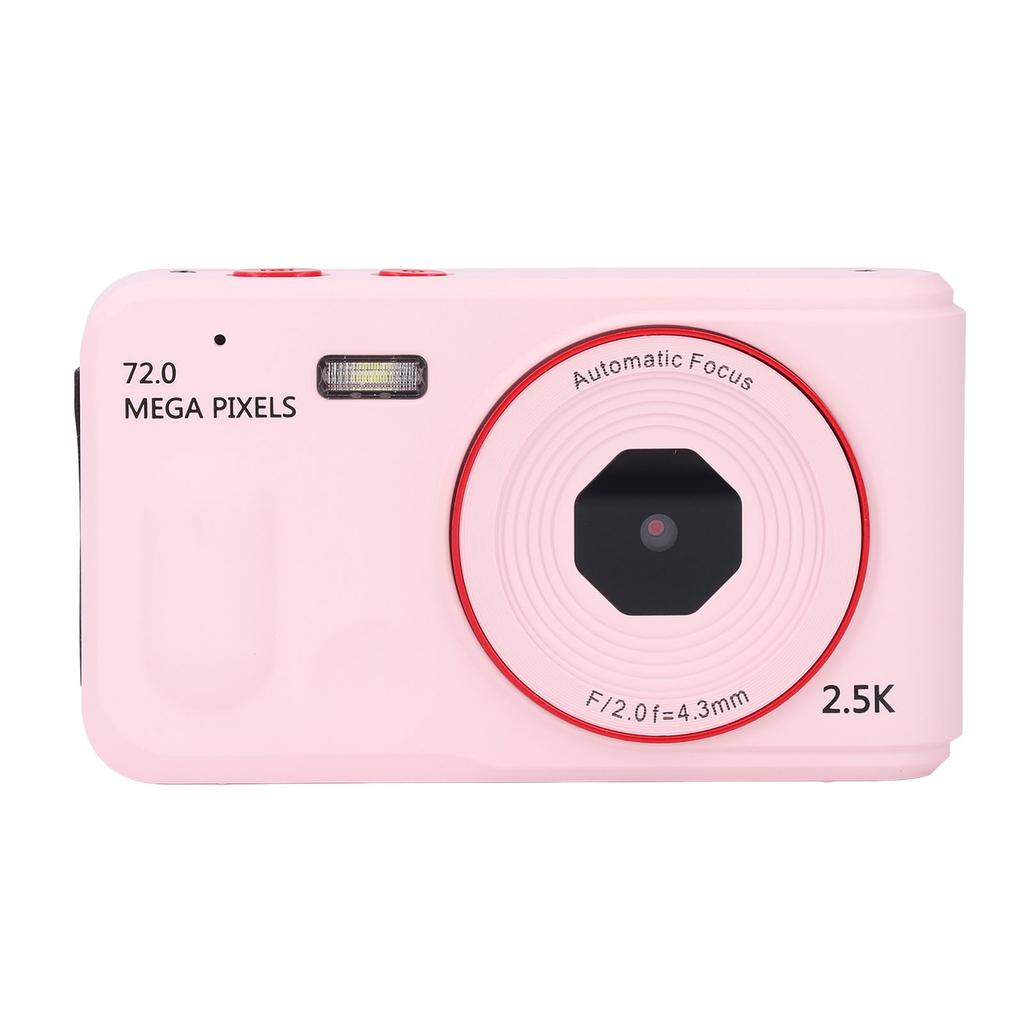 Digital Camera 72MP 2.5K 16x Zoom Auto Focus Anti Shake 2.4 Inch Screen Portable Compact Camera for