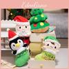 Christmas Claus Santa Penguin Elf Tree Plush Toy Cartoon Stuffed 25cm Dolls