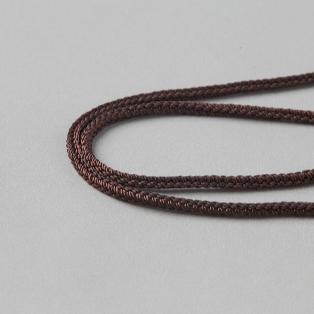 Handgefertigtes Achtstrangiges Tiefbraunes Verstellbares Halskettenband