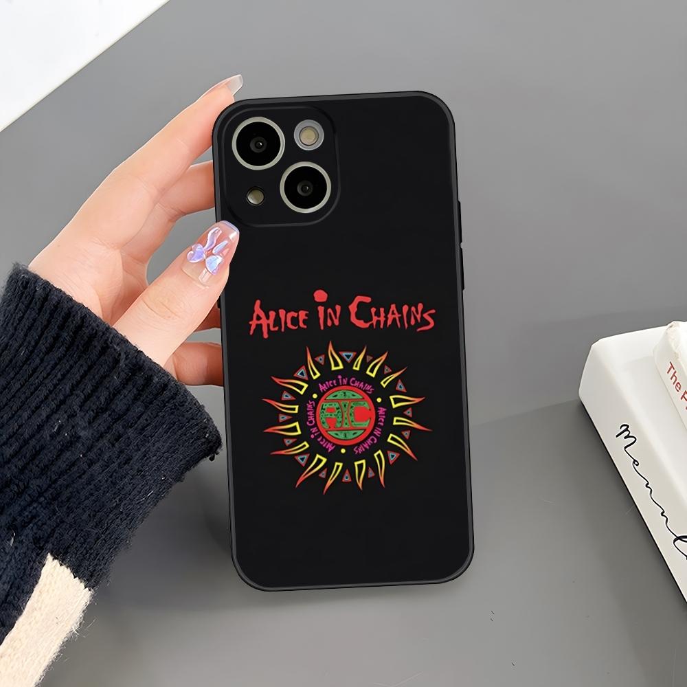 Heavy Rock Band-Alice In Chains Phone Case For iPhone 18 17 Pro Max 16 15 14 Pro Max 13 Mini 11 12 Xr X Xs SE Plus Back Cover