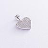 Silver Pendant Heart with Cubic Zirkonia