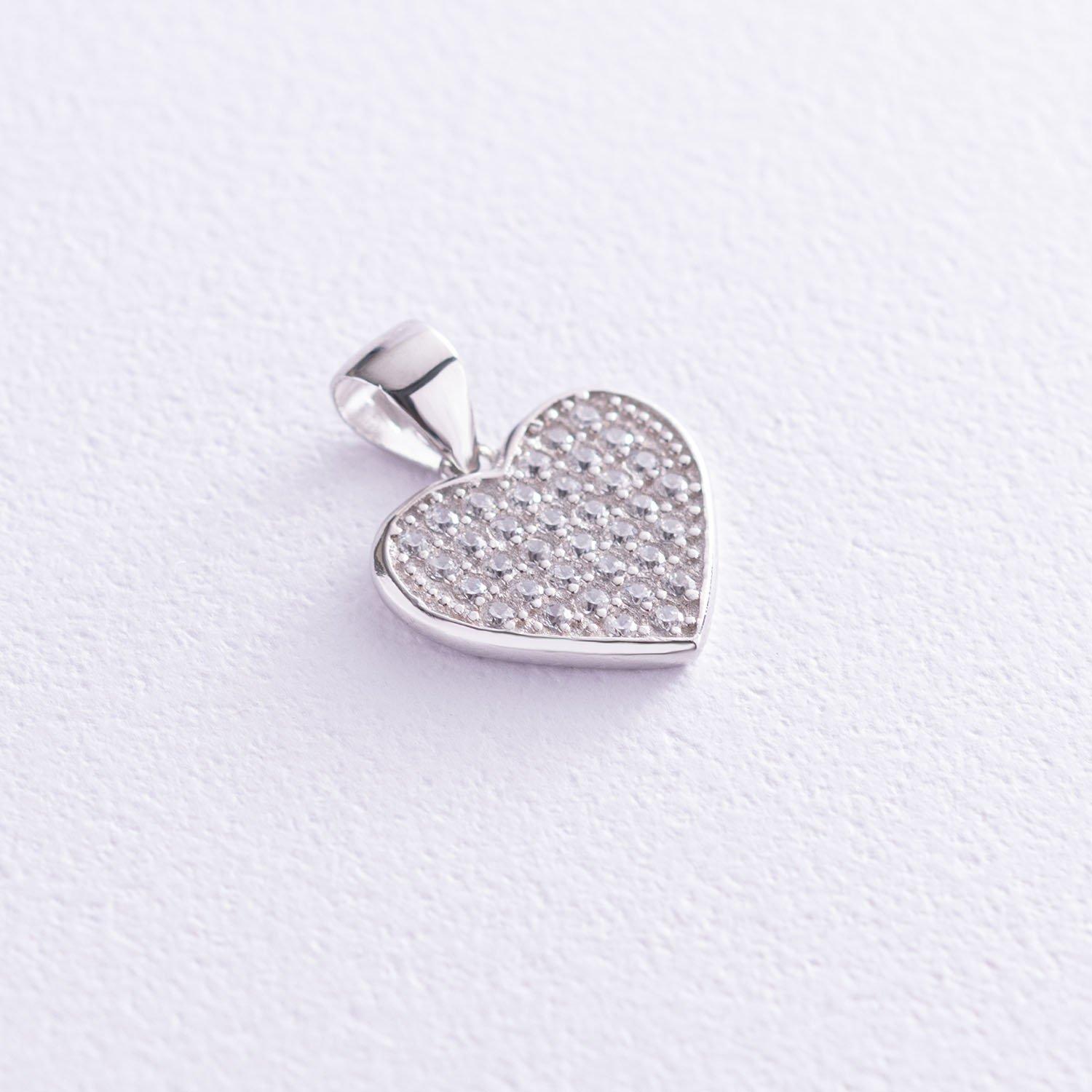 

Срібна каблучка з фіанітами. срібний