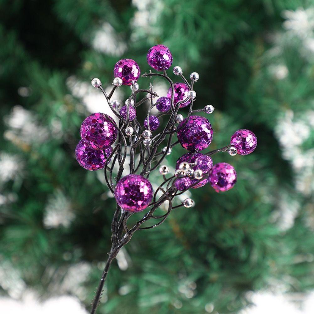 Bright Color Artificial Berries Reusable Christmas Ornament  Xmas