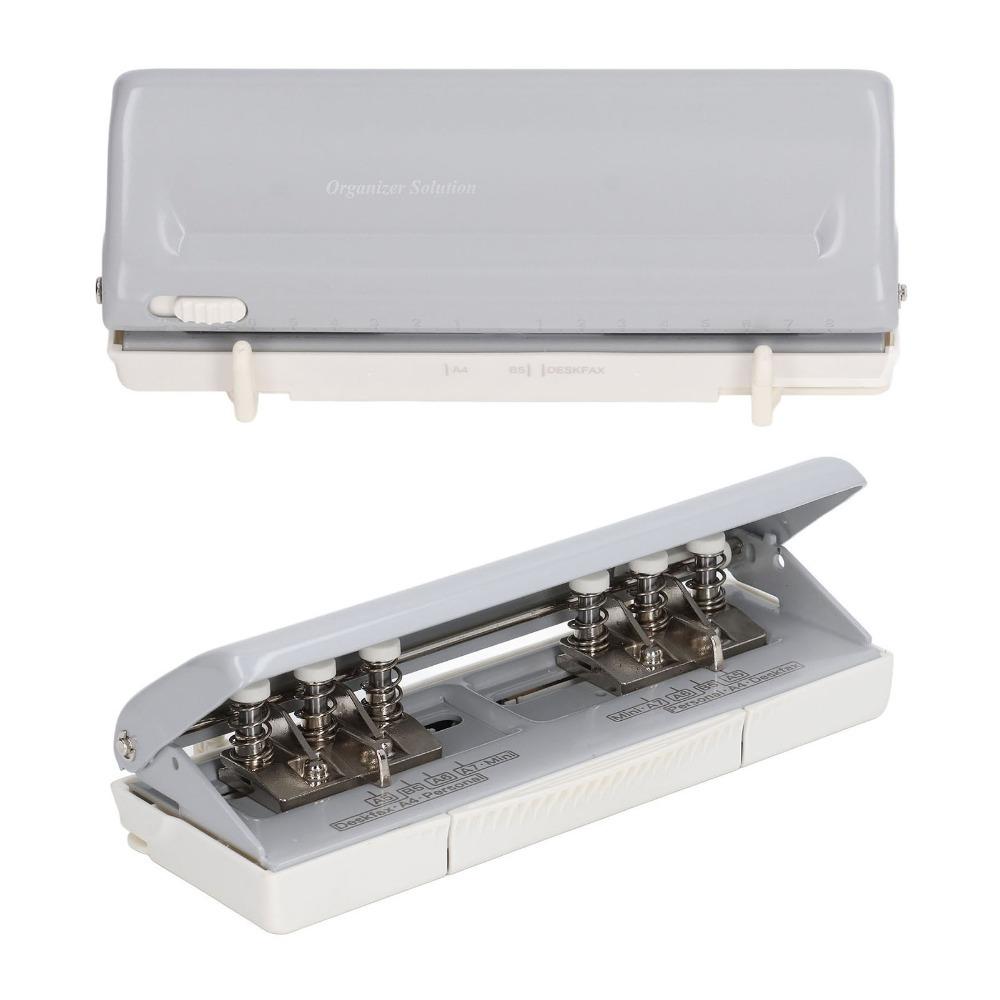 Adjustable Center Spacing Adjustable Paper Puncher For A4 A5 B6 A7 Paper Sizes
