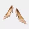 Fashion Fashion Stiletto Single Shoes Autumn New Pointed Toe Shallow Rivet Slip Foot Anti-slip Wear-resistant High Heels