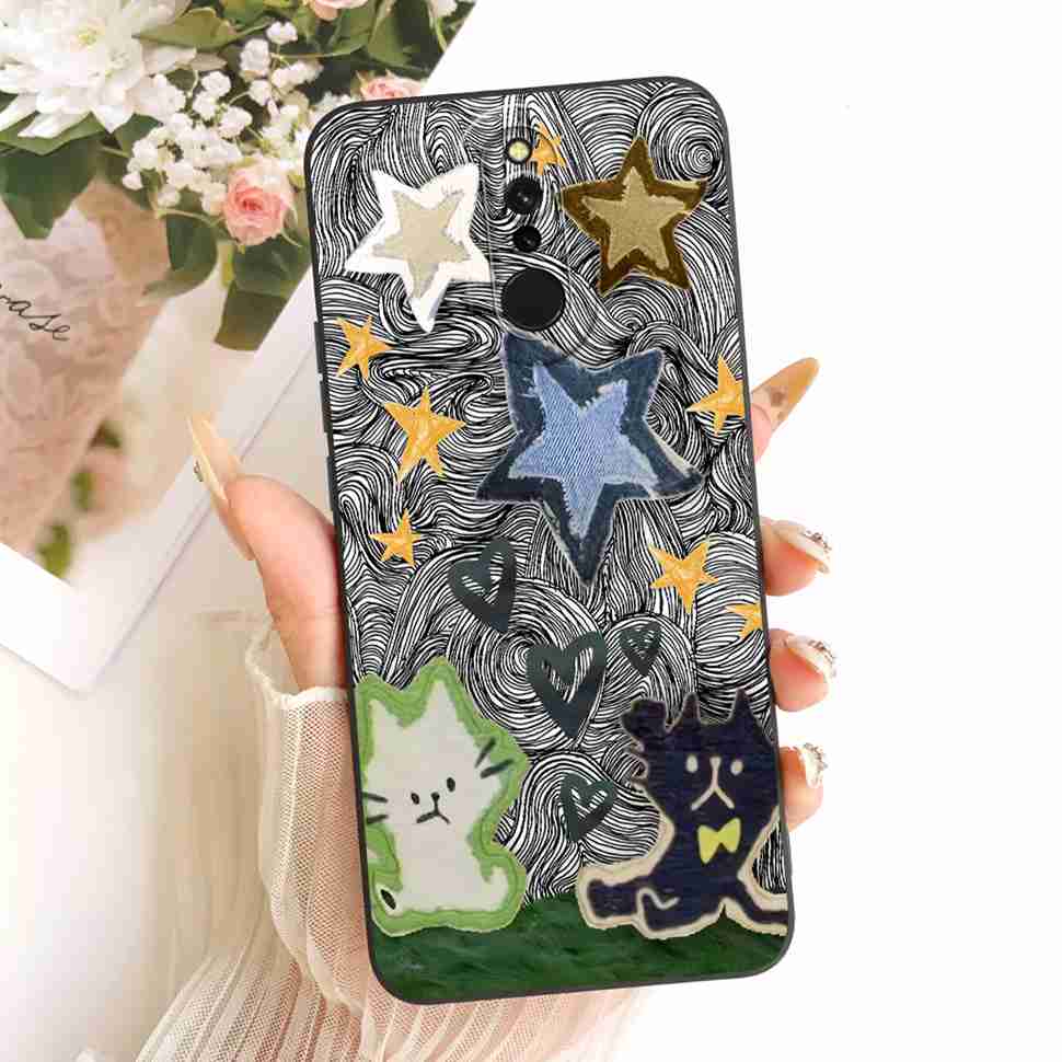 

For Xiaomi Redmi 8 Cover Pretty Girl Cartoon Phone Case Matte Silicone Soft Case Cover For Xiaomi Redmi8 Redmi 8 Coque Bumper Xiaomi Redmi 8