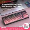 K98 Mechanische Tastatur mit Farbverlauf-Seitengravur - Drei Modi