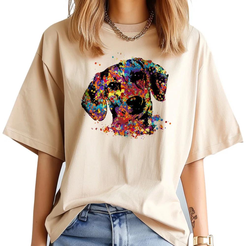Dachshund Dog Printed Summer T Shirts Graphic Casual Streetwear Short Sleeve Creative Comfoetable Soft Summer T-shirt