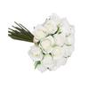 Artificial Flowers Fake Rose Bridal Bouquets 20 Heads Handheld for Arrangements Wedding Table Centerpieces Home Party
