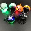 Halloween LED Rings, Light Up Finger Rings Toy for Kids Adults, Spooky Pumpkin Ghost Eyeball Luminous Rings for Party Favors Treats Goodie Bag Filler