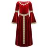 Girls Medieval Princess Costume Renaissance Costume Robe Retro Gown Dress for Halloween Cosplay Dress Up