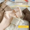 Women's Thick-knit Mid-calf Socks with Fleece, Autumn and Winter Thickened Warm Trendy Pile Socks