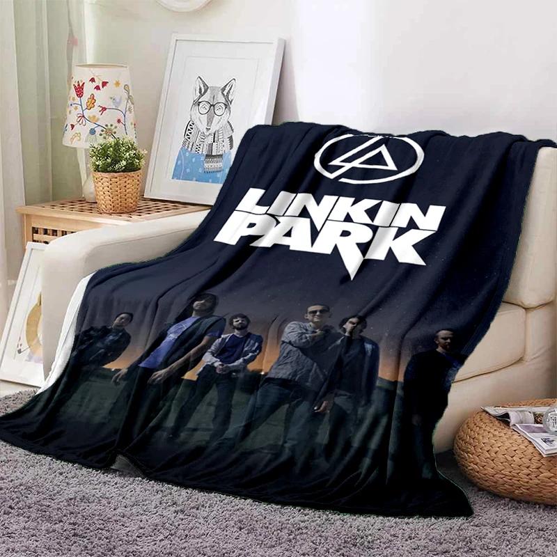 HOT L-Linkin Park Rock Band Classic Soft Plush Blanket,Flannel Throw Blanket for Living Room Bedroom Picnic Bed Sofa Cover