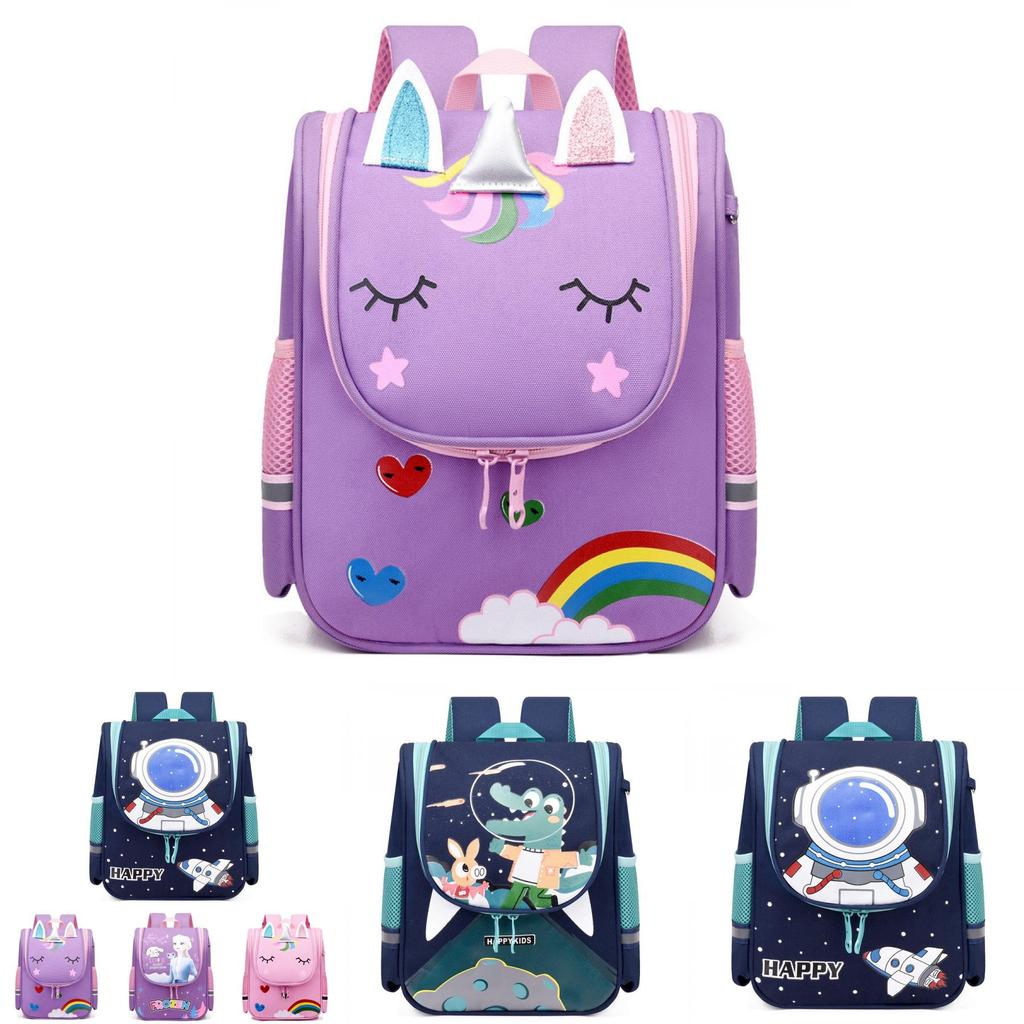 Large Capacity Practical Cartoon School Backpack For Kids With Breathable Durable Design