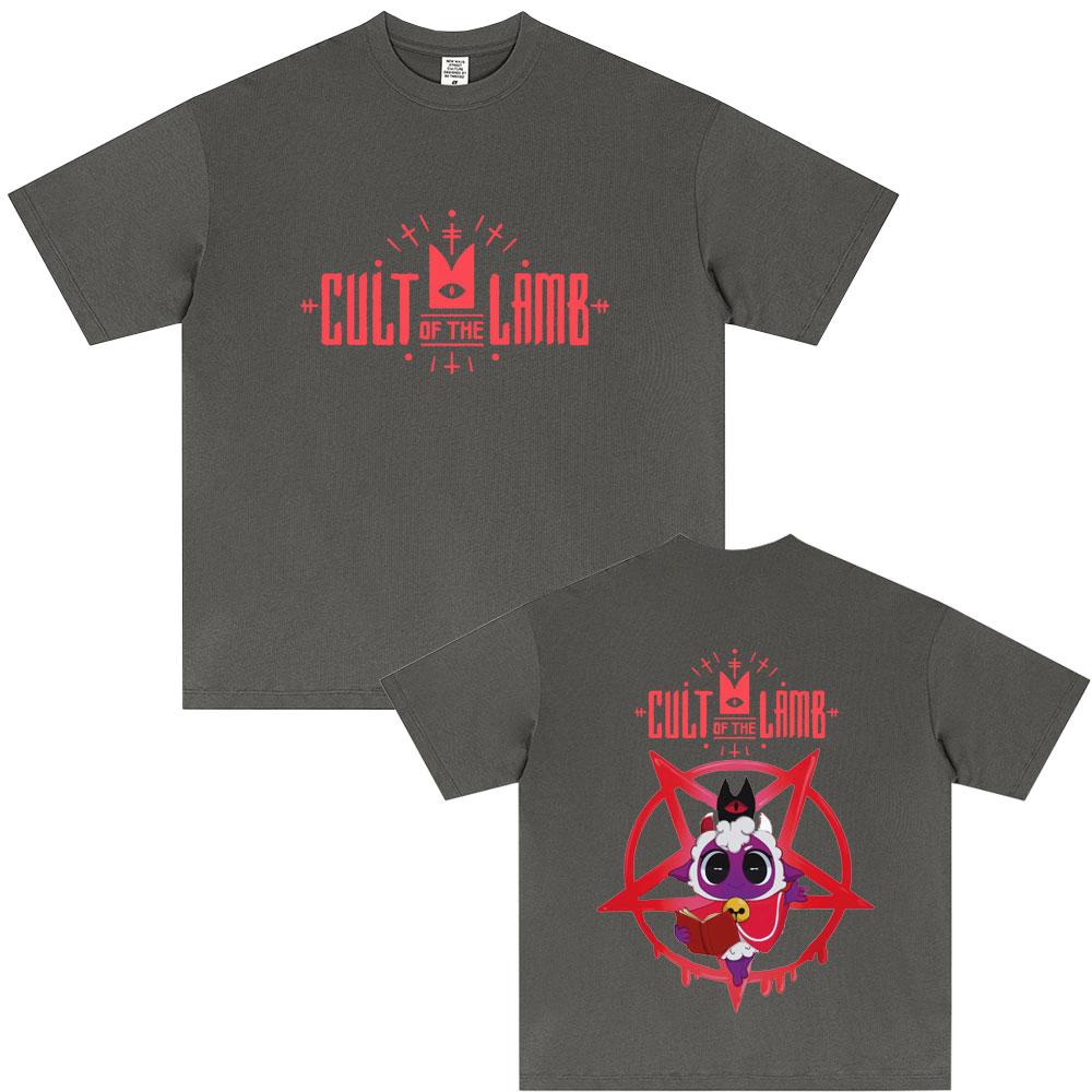 Hot Sale Game Cult of The Lamb Funny Graphic Tshirt Unisex Women Casual Soft Cotton T Shirts Unisexs Vintage Oversized Streetwear