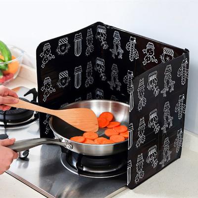 Aluminum Foil Oil Block  Anti Splatter Shield Guard Oil Barrier  Leaves Cactus Stove Heat Insulation Baffle Kitchen Accessories