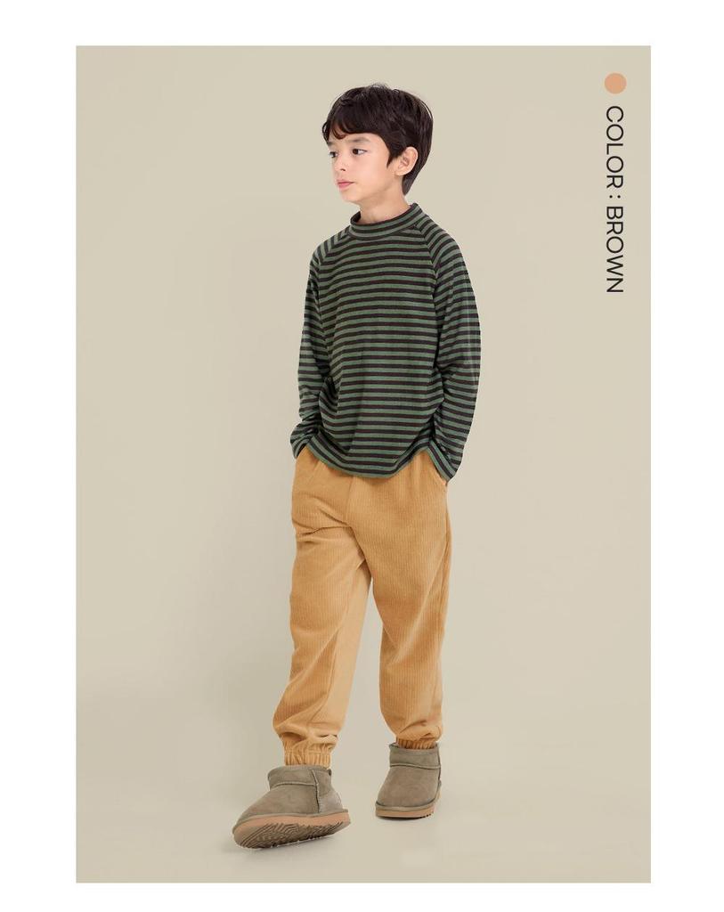 Unifriend Kids' Thick Corduroy Lantern Pants - Autumn/Winter, Korean Style for Baby Boys & Girls