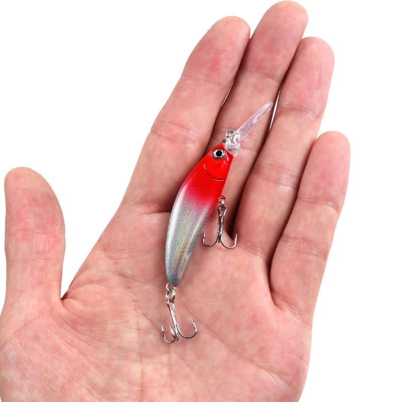 7cm 6g Long Tongue Board Sinking Minnow Lure Bait for Freshwater & Saltwater Fishing Special Casting Bait for Bass And Perch