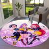1pc Colorful Fashion Friends Round carpet, Made of Polyester,Perfect for Decorating Office Chairs, Living Rooms,Vibrant Decorative Rug