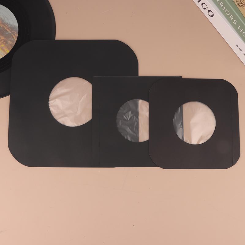 5Pcs 7/10/12Inch Vinyl Record Sleeves With Po Inner Bag Album Protective Covers Anti-Static Kraft Paper Record Jackets Bags