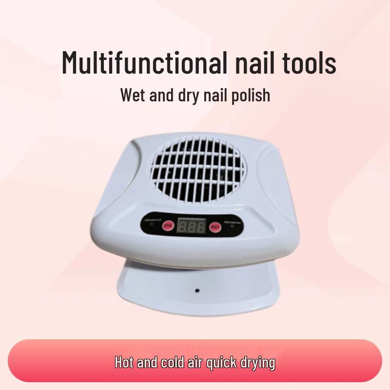 

Dual-Use Nail & Hair Dryer: Hot/Cold Air for Quick-Dry, Wet/Dry Hands, Nail Art, & Multifunctional Use. American Standard белый