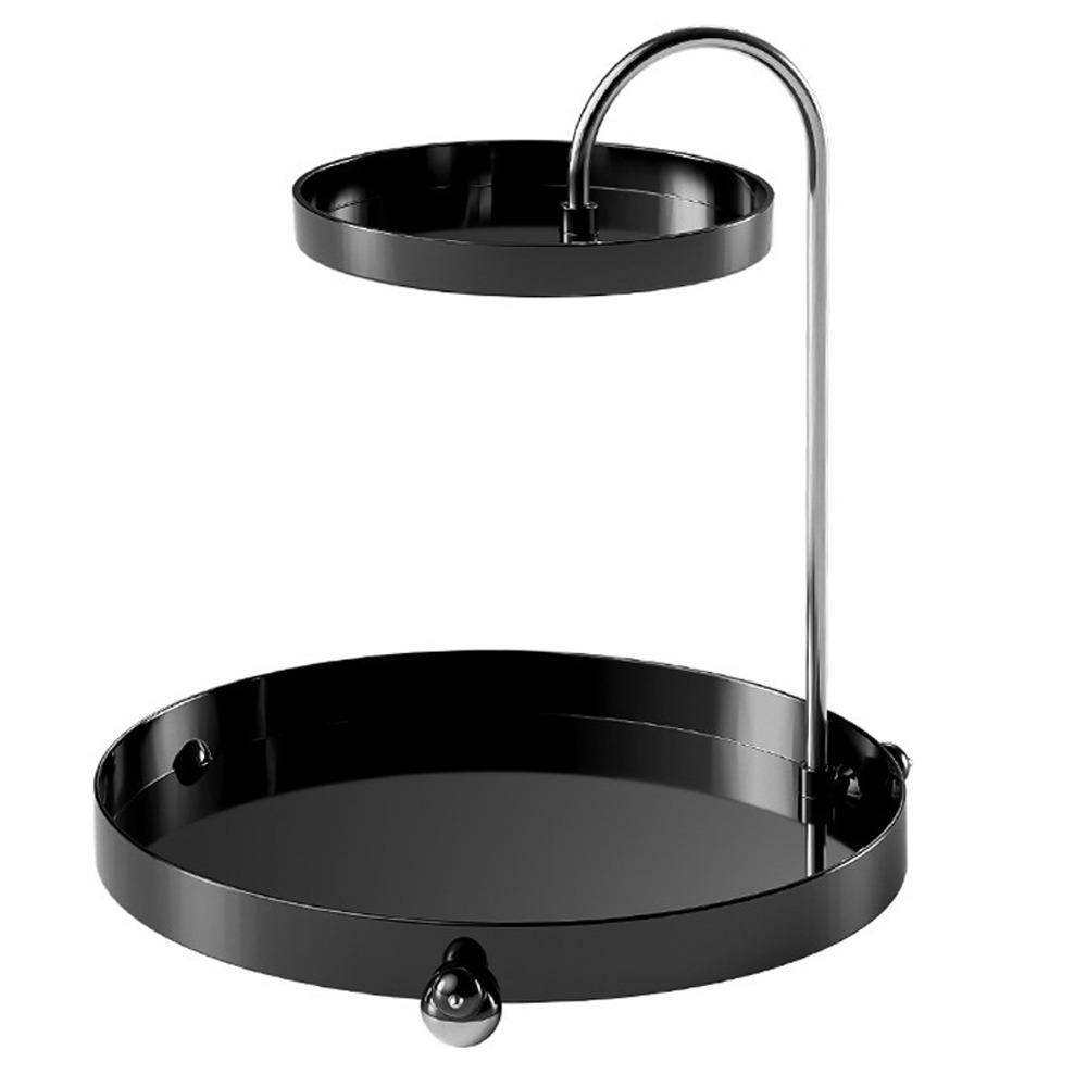 

Spinning Holder Cosmetics Storage Box Acrylic Perfume Display Rack Desktop Storage чёрный